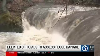 VIDEO Flooding concerns continue near Yantic River [upl. by Meadows14]