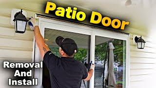 How To Remove And Install A Patio Door  QUICK AND EASY StepByStep Tutorial [upl. by Ysset]