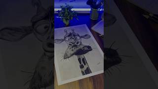 Giraffe 🦒 drawing ✍️ drawing art giraffe sketch portrait youtubeshorts shortsviral [upl. by Keener]