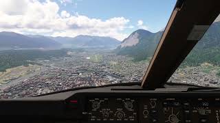 Landing in Innsbruck Austria  LOWI INN  Innsbruck Airport innsbruck landingvideo landingview [upl. by Muhcon]