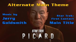 Star Trek Picard  Title Sequence  Jerry Goldsmith FIRST CONTACT [upl. by Lorre605]