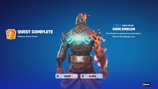 How To Unlock The FREE Grim Emblem Backbling How To Collect 300 Mosaic Tiles INSANELY Fast [upl. by Nenad]