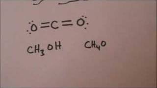 Lewis structures CO2 and CH3OH [upl. by Heida608]