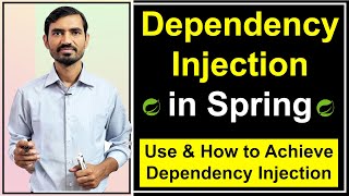 5 What is Dependency Injection in Spring  Use of DI  Spring Framework Tutorials by Deepak [upl. by Gamages459]