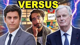 PASSATION entre BARNIER et ATTAL  CLASH et LANGUE DE BOIS  🔥 [upl. by Noelopan687]