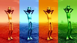 Alien dance VS Funny alien VS Dame tu cosita VS Funny alien dance VS Green alien dance VS Dance song [upl. by Arymas755]