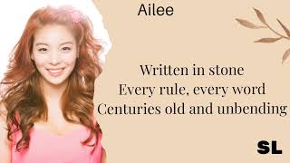 Ailee  Speechless From Aladdin Easy Lyrics [upl. by Tolkan]