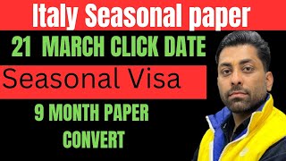 Italy 9 Month paper new update 2024 Nulla Osta 2024Italy immigration update [upl. by Anahsak]