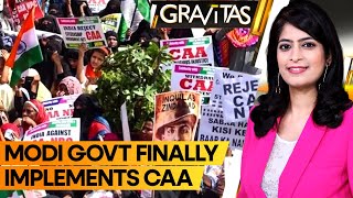 Gravitas  CAA implemented Indian Govt passes Citizenship Law 4 years after Parliamentary approval [upl. by Ahsatsan]