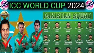 Pakistan Team 15 Member T20 World Cup 2024 Squad  7 Big Changes  Pak ICC T20 World Cup Squad 2024 [upl. by Nikolaos]