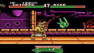 Teenage Mutant Ninja Turtles Tournament Fighters HOTHEAD VS MIKEL NES [upl. by Sik365]