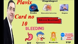 Plavix Clopidogrel  بلافيكس دواء القلب والسيولة  Drug card [upl. by Ash859]