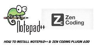 How to install Notepad amp Zen Coding Plugin add bangla tutorial [upl. by Florin]