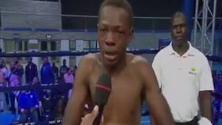 Mokoena Nkopane cries in the ring quits boxing [upl. by Ytte]