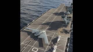 thin but agile airplane KwikFlight Spirit takes off on an aircraft carrier with a nearcrash [upl. by Brodeur]