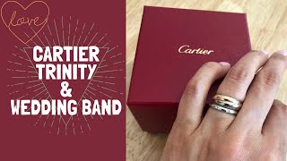 Cartier Trinity Wedding Band amp Cartier 1895 Wedding Band  Looks Fit and Style [upl. by Aniled]