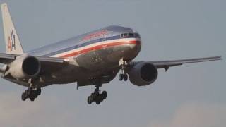 Heavy Cross Wind Landing American Airlines Boeing 777223ER N754AN NARITA RWY16R [upl. by Yllen]