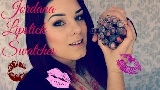 Jordana Lipstick Swatches [upl. by Yrrehs551]