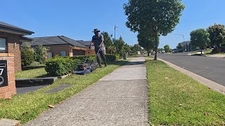 Trimming My Lawn Using The Mower And Edge Trimmer [upl. by Ania73]