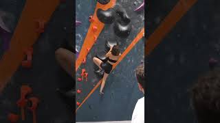 Oriane Bertone part 1 shorts climb climbing bouldering sports [upl. by Hnahym]