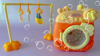 Satisfying with Unboxing Cute Washing Machine Set Toys Cleaning Toys  ASMR Video cleaningtoys [upl. by Kcinom]