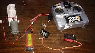 Testing Remote controller 6 channel Microzonewith servo 20kg Esc60A [upl. by Prosperus]