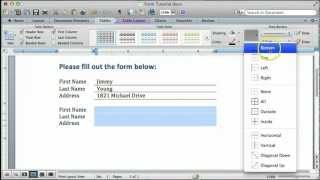 How to Create a Form in Word for Mac  OBU [upl. by Galina218]