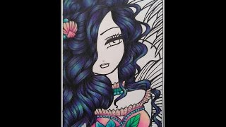 PART TWO  CLOTHES amp ACCESSORIES  Adult Coloring Wynndy from Hannah Lynns Enchanted Faces [upl. by Laurena]