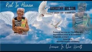 Funeral Service for Dorothy Wilson on Thursday 5th September2024 at St Andrews Anglican 200pm [upl. by Pestana]