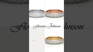 Three Row Moissanite Mens Wedding Band jewelry weddingbands diamondweddingband goldjewellery [upl. by Rainwater]