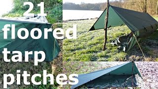 tarp setup 21 pitches with floor [upl. by Hwu319]