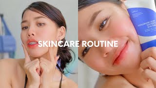 MY UPDATED SKINCARE ROUTINE oily acneprone sensitive skin [upl. by Dallon]