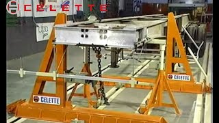 TRUCK FRAME MACHINE FOR CHASSIS REPAIRTECH TIP FOR COLLISION REPAIR FRAME STRAIGHTENING BY CELETTE [upl. by Enaffit973]