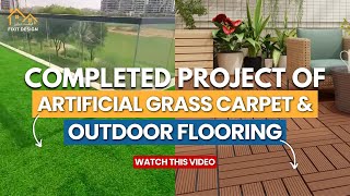 Amazing Artificial Grass Carpet amp outdoor flooring Transformation By Fixit Design Professionals [upl. by Ambert437]