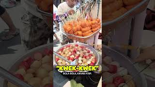 quotKWEKKWEKquot a Filipino street food delicacy 😋 streetfood kwekkwek shorts [upl. by Sudnak]