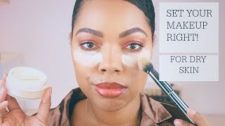 HOW TO APPLY AND SET CONCEALER FOR DRY SKIN  NO BAKING  Karina Waldron [upl. by Rrats575]