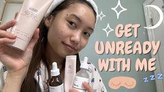 Get UNREADY With Me  NIGHTTIME ROUTINE Skincare for hyperpigmentation Body care Hair care [upl. by Benyamin]