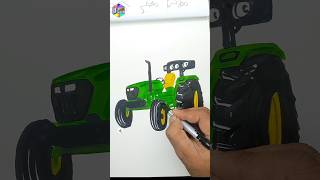 shortsfeed tractordrawing John Deere modified tractor  ck arts [upl. by Arde2]