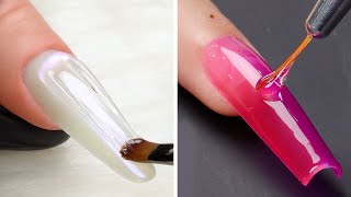 764 Creative Nails Art Tutorial 💖 Satisfying Nails Art  Nails Inspiration [upl. by Ahsienor880]