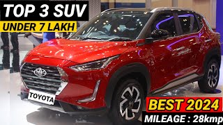 Best SUV Under 7 Lakh In India  Top 3 SUV Under 7 Lakh Budget India 2024 [upl. by Saunder]