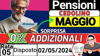 ⚠️ CEDOLINO PENSIONI MAGGIO ➡ NOVITà DETTAGLIO IMPORTI ADDIZIONALI AZZERATE AUMENTI IRPEF PAGAMENTI [upl. by Gombosi]