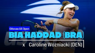 BIA HADDAD x Caroline Wozniacki Oitavas US Open 2024  Live comentários [upl. by Adnwahsor]