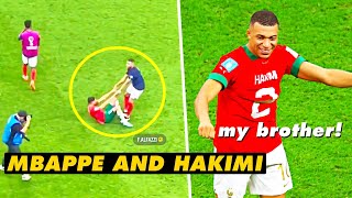 Kylian Mbappé consoles SAD Hakimi 😔😢 after final wissle and swaps t shirts with him respect [upl. by Secilu]