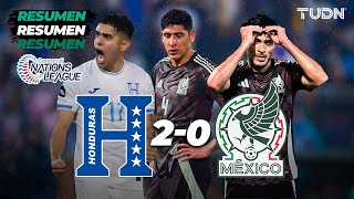 Resumen y goles  Honduras 20 México  CONCACAF Nations League 2024  TUDN [upl. by Aekahs]