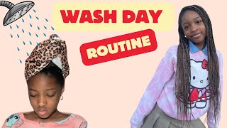 HOW TO WASH YOUR BOX BRAIDS FOR MAXIMUM HAIR GROWTH [upl. by Geldens]