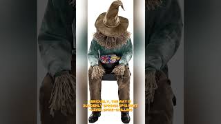 shorts  Spirit Halloween 45 Ft Scary Sitting Scarecrow – Animated PopUp Motion Prop [upl. by Ruggiero]