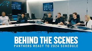 Behind The Scenes Panthers React to 2024 Schedule [upl. by Bjork]