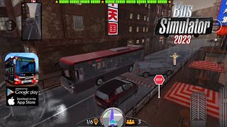 5 Bus Simulator 2023 Ovilex GamePlay  Driving a Bus in Shanghai on a Rainy Day [upl. by Sophronia]