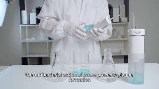 Ozone Water Flosser Breaking Down Pigments Where Waterpik Cant [upl. by Amieva]