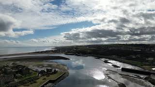 Flight over the Old Bridge in BerwickuponTweed [upl. by Gentille]